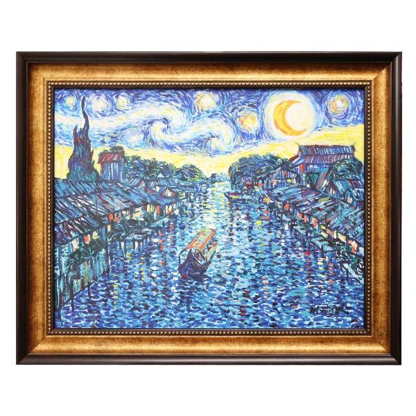Oil Painting Frame-กรอบรูปภาพสีน้ำมัน-ภาพสีน้ำมัน-Custom Framing-Oil Painting